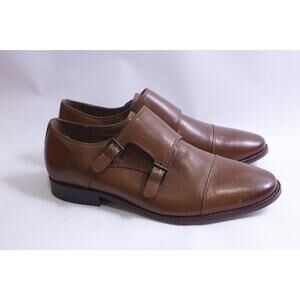 Florsheim, Monk Strap Shoes, Brown, Leather, Size 9 Classic, Elegant, Timeless,